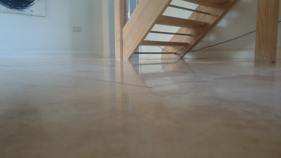 Travertine Floor Restoration in Crawley, Surrey