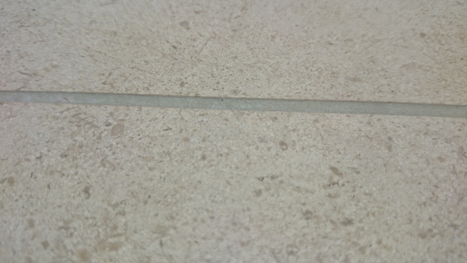 Limestone With Cleaned Grout Lines