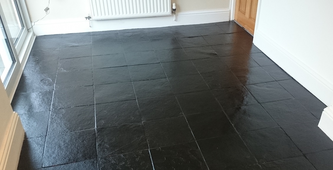 Black Slate Floor Tile Cleaning