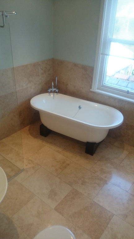 Travertine Bathroom Cleaning